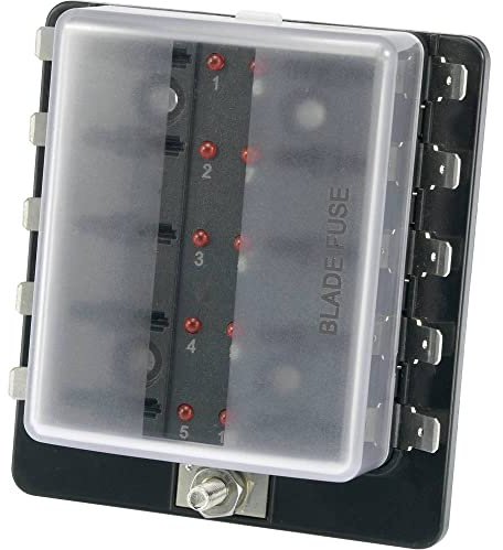 TRU COMPONENTS TC-R3-76-01-3L110 KFZ-Sicherungshalter mit Statusanzeige Passend für (Sicherungen) Flachsicherung Standa