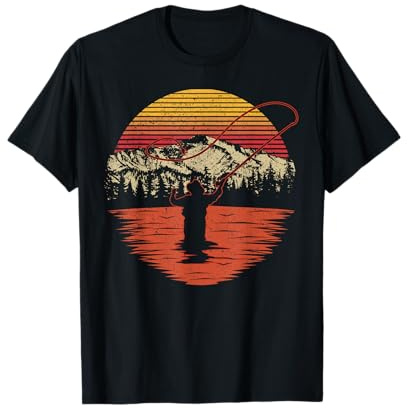 Retro Vintage Fly Fishing Shirt - Fly Fisherman T-Shirt
