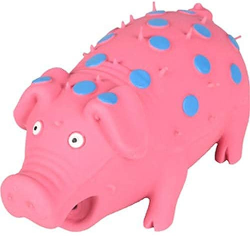 Flamingo 518569 Latex Schwein Mit Punkten Rosa 18 cm