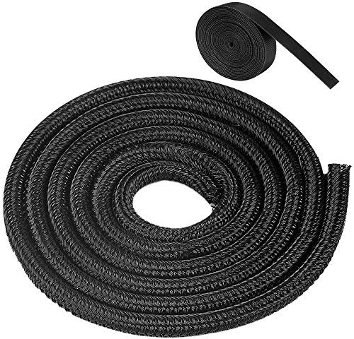 Cable Protector, 6M Cable Management Flame Retardant Tube, Cable Protector Animal Proof Braided Sleeve, Self-Rolling Cable Tidy Sleeve, Organizer for TV, Computer,Home Theater, Car(9mm)
