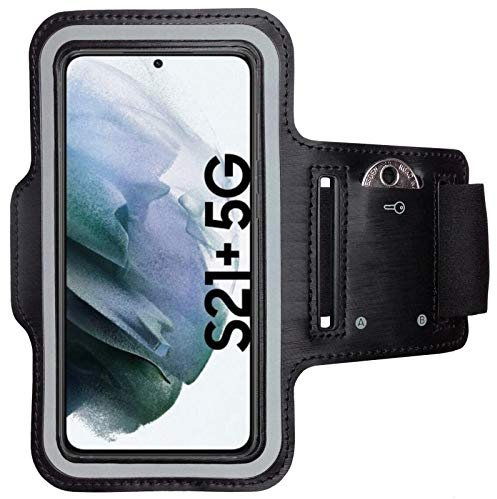CoverKingz Brassard de Sport pour Samsung Galaxy S21+ (Plus) 5G - Brassard pour Smartphone, Accessoire de Sport avec Poche pour Les clés Galaxy S21+ - Accessoire Sport, Brassard téléphone Portable
