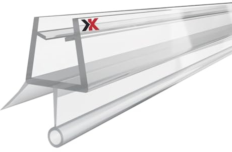 KRAUS Duschdichtung für 8-10mm Glas, 100cm - Transparent, Qualitative Duschtürdichtung/Duschlippe als Duschdichtungen für Duschtüren, kombinierbar mit einer Schwallschutzleiste Dusche