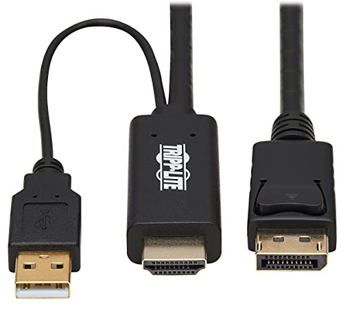 Tripp Lite HDMI to DisplayPort Adapter Cable Active 4K USB Power M/M 1M (P567-01M)