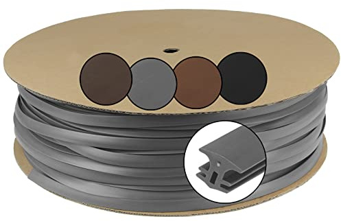 Montafox Fugendichtband 5-7 mm 100 m Grau Terrassendielen WPC Holz | Fugenband, Fugenschlauch, Bodenfüllprofil, Fugendichtung, Fugenfüller, TPE, UV-beständig, Terrassenabdichtung, Balkon, Stein