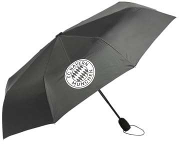 FC Bayern München Taschenschirm I Regenschirm I Schwarz I Fußball