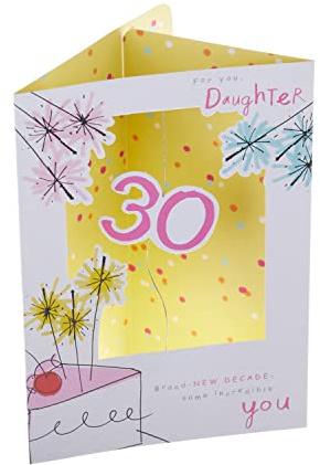 Hallmark 3D-Karte zum 30. Geburtstag für Tochter