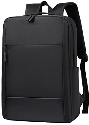 FANDARE Laptop-ryggsäck män kvinnor skolryggsäck dagväska vandringsryggsäck med USB-laddningsport dagväskor för affärsresor arbete fritid utomhus skolväska dagväskor, Svart, Large