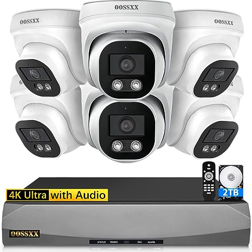 Wired Outdoor Home Security Camera System Dome POE Video Surveillance Cameras Systems