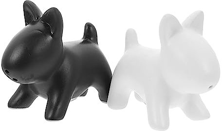 Cabilock 2 Stück Salz Und Pfefferstreuer Aus Keramik in Hundeform Gewürzbehälter Für Küche Dekorativ Und Funktional Für Hundeliebhaber Für Salz Pfeffer Und Andere Gewürze