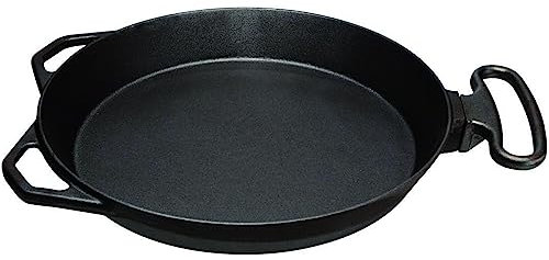 SKK große XL Pfanne Ø 65 cm - Outdoor Riesenpfanne Eisenguss - gusseiserne Bratpfanne mit 3 Griffen - ideal für Grillpartys - Made in Germany