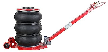 AIM Tools Pneumatischer Wagenheber 3 Ton Dreifachbeutel Luftheber, Wagenheberheber Air Jack Luftheber Aufblasbarer mit Klappgriff und Zwei Rädern, für Auto Reparatur Reifenwechsel