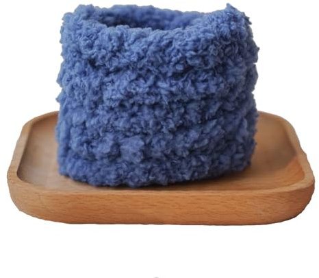 Wisafory 2 Stück 1M Chenilledraht Biegeplüsch Pfeifenputzer Bunte Plüsch Pfeifenputzerdraht Pfeifenreiniger Plüschdraht Chenille Stiele Basteldraht für Kinder DIY Handwerk Deko Blau#1