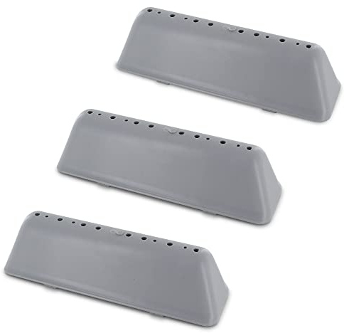 DEKAROX Lot de 3 nervures de tambour pour machine à laver Whirlpool Bauknecht 480111104079 Indesit C00311134 - En plastique - 180 x 55 x 50 mm - 13 trous