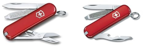 Victorinox Schweizer Taschenmesser Klein, Classic SD & Rally, Schweizer Taschenmesser Mini für Schlüsselanhänger, Swiss Army Knife, 9 Funktionen, Klinge, Phillips-Schraubendreher 0/1
