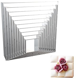 WDYJMALL Square Cookie Cutters 10-Pc Set - Square