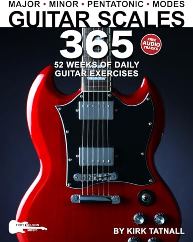 Guitar Scales 365: 52 Weeks of Daily Guitar Exercises—Major, Minor, Pentatonic & Modes. Plus, the Guitar CAGED System! (Music 365)