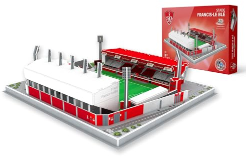 Megableu 3D Stade Francis-Le BLE-Brest-Puzzle Adultos y Niños-Montaje fácil: Piezas numeradas. No Necesita Pegamento ni Herramientas. Desde 7 años- Objeto de decoración, 678292