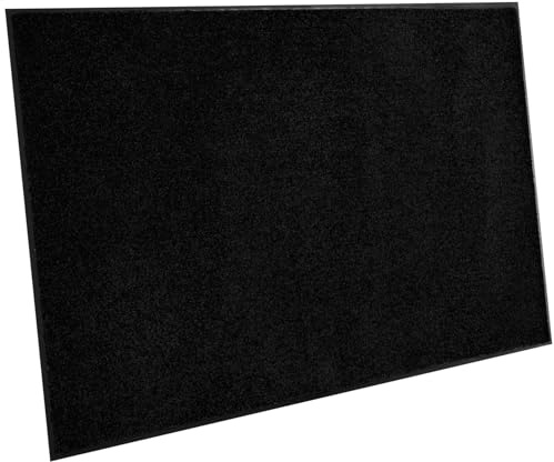 ANRO Smutsfångande matta, halkfri, dörrmatta, svart, dörrmatta, väderbeständig, Amigo, ren löparmatta med gummikant för inomhus- och utomhusbruk, 60 x 180 cm