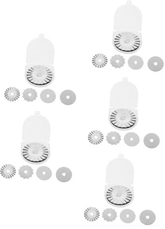 SHINEOFI 5 Juegos Disco De Corte De 45mm Cuchillas Accesorios Rotativos Cortador Giratorio Tapete De Corte Cortador De Papel Rotatorio Cortadora Rotativa Para Tela Acero Silver 10 Uds * 5