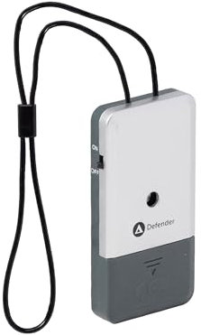 Defender Ultra Slim Door Handle Alarm - Battery Powered Wireless Hanging Wall Mounted Intruder Alarm - Loud 125dB Siren - Police Accredited