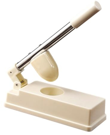 OFFSCH Dumpling Skin Maker Press Mold White 1 X Pressing Mold | Extended Handle, Deepened Structure, White Finish, 1 piece Included, for Dumpling Wrappers