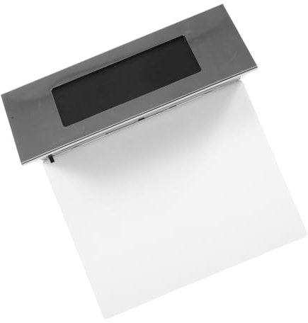 Mikikit Solarbetriebene Hausnummernleuchte Edelstahl Wetterfest mit 4 LED Zahlenlicht für Hausflur und Innenhof ohne Verkabelung