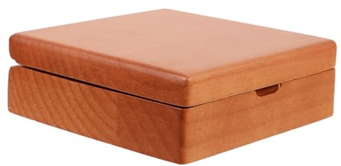 jojofuny Holz Stempelkissen Aufbewahrungsbox Aus Massivem Holz Portabler Stempelbehälter Mit Polierter Oberfläche Praktische Für Kalligrafie Und Scrapbooking Zubehör