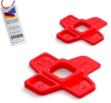 Nivilli MULTISPACER 4in1 Fugenabstandshalter 1, 1,5, 2, 3mm I 100 Stk. I Robuste Abstandhalter aus Kunststoff I Ideal zur Verlegung von Wand- und Bodenplatten I Fliesen-Abstandshalter.