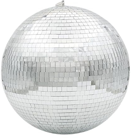 Bola de cristal giratoria luces de escenario reflejo Ktv Bar Dj luz decoración de boda Disco luz Hotel bola de cristal colorida(Silver,Diameter 10cm 3.93in)