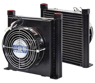AJ1025T-CA 25L/min Radiatore olio compressore aria in alluminio con piastra scambiatrice di calore ventola Ampia applicazione(AC220V)