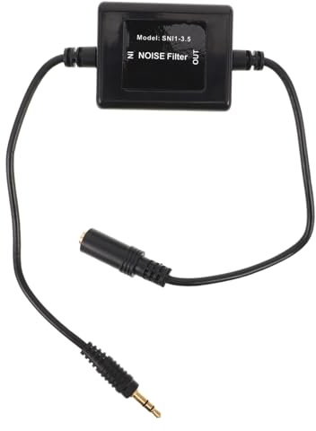 DIYEAH Filtro Antirumore per Altoparlanti Cancellazione Statica Audio Filtro di Segnalazione Audio per Sistemi per Auto e Casa Soppressore di Ronzio Antirumore Stereo