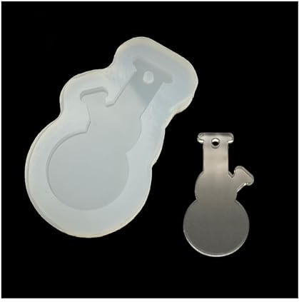 Silicone Mould Bong Shopping Trolley Token - 1€ Coin Size - Handmade High Gloss Resin Mould for Epoxy Resin & UV Resin - Funny Gift Idea Silicone Mould for Broccoli Friends - Chooseyours11