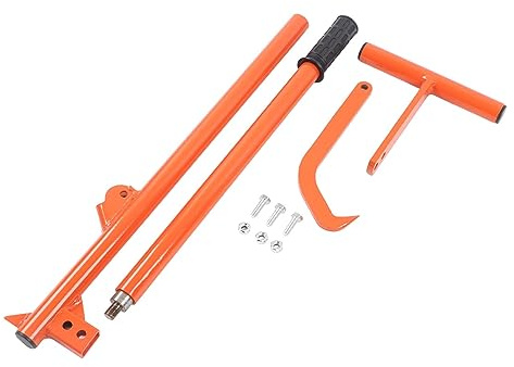 Aumotop Lève-bûches 51 Pouces, Cric à Rouleau Robuste en Acier Résistant à la Pluie pour Le Transport, Outil D'exploitation Forestière Facile Utiliser pour Les Travaux en Extérieur