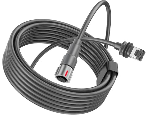 Fafeicy Cable Satelital Rectangular Resistente Al Agua, Reemplazo de Alto Rendimiento para Antenas Parabólicas Gen 3, 23 AWG, 10 M, 32,8 Pies, Clasificación IP68