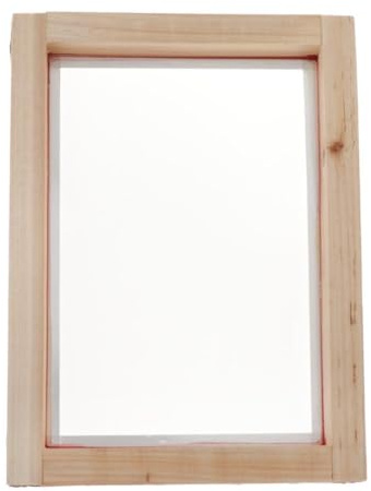 TUXCAXI Corrosion Resistant Natural Frame Mesh Screen Suitable For Lightweight Silk Printing Easy To Clean And In Factories Mesh Screen With Natural Wooden, Wood, 20x30cm 43T