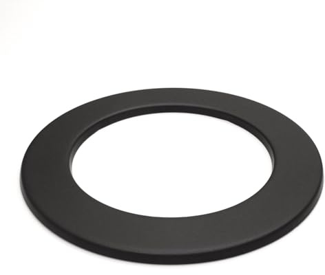 raik Rauchrohr Ofenrohr Wandrosette für Kaminrohr 150 mm Schwarz Stahl 2 mm Dicke Rosette Wanddurchführung