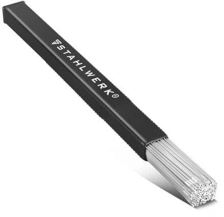 STAHLWERK WIG-Stäbe Aluminium ER4043Si5 Ø 2,4 x 500 mm, 1 kg Schweißzusatz | Korrosionsbeständig und universell einsetzbar zum Schweißen von Aluminium und Aluminium Gus, inklusive Aufbewahrungsbox