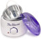 Calentador Cera Eléctrica Profesional Depilación 500ml Máquina de cera profesional para el rostro, cuerpos velocidades ajustable eficaz y rápida (Morado Blanco)