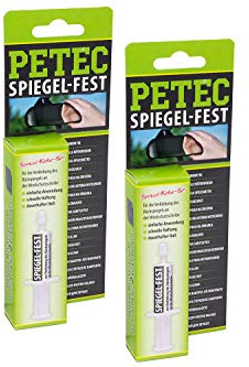 PETEC Rückspiegel Klebeset 93800 SPIEGELFEST Klebe Set 2x Spiegel Fest
