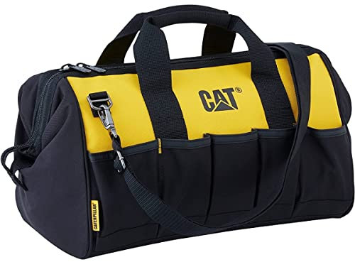 Caterpillar Werkzeugtasche, 28 l, Basis PVC, Stoff Polyester, 600D, 10 Außentaschen, 10 Innentaschen, leicht