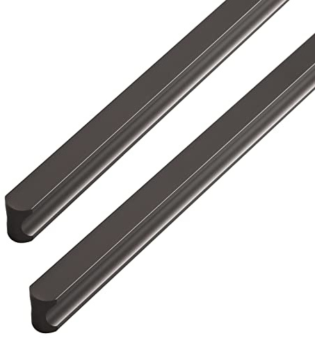 2 Stück Profilgriff Aluminiumlegierung Schrankgriffe Möbelgriff SchubladenKnöpfe Türgriff Zugknöpfe für Schlafzimmer Küche Kleiderschrank (Länge 1200mm,Grau 1)