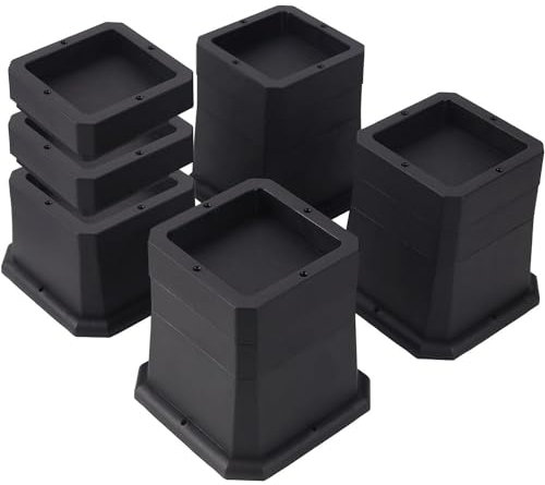 4pcs Bed Risers,Lift Height Furniture Risers,Chair Raisers,Sofa Risers for The Elderly,Square Desk Riser Blocks,Bed Legs Risers,Elephant Feet Chair Risers,Table Risers for Couch,Sofas (2,3,4 inch)