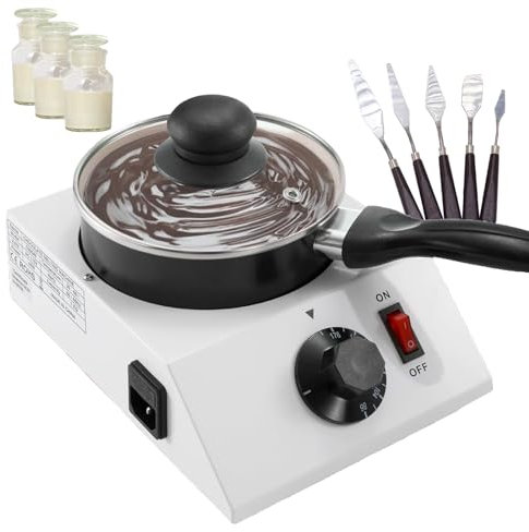 forplubossmmp Mini Máquina para Derretir Chocolate/Calentador De Chocolate Eléctrico De Una Sola Bandeja/Máquina Templadora De Chocolate Antiadherente/Fundidor Chocolate Profesional para Fiestas 40w