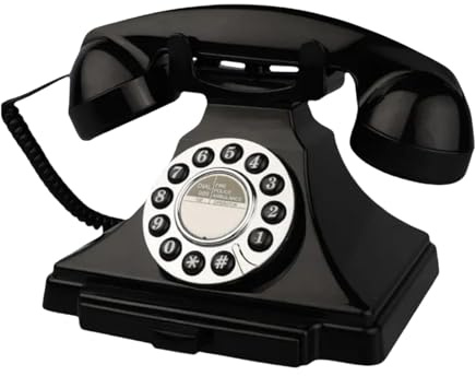 Nishiyuenyi Libro de Visitas con Audio, Teléfono de Boda Vintage, Grabadora de Escritorio, Libro de Visitas de Audio para Fiesta de Jubilación, Negro