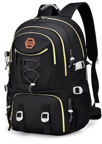 2XK-NOV Großer Wanderrucksack Reiserucksack Damen＆Herren Wasserdicht handgepäck mit Schuhfach laptop rucksack Geeignet für Bergsteigen, Kurztrips, Schule, Arbeit