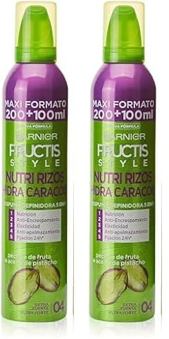 Garnier Fructis Style - Schiuma idro-rizi, 300 ml (Confezione da 2)