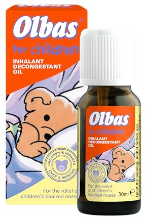 Olbas Oil for Children 30ml - Inhalant Decongestant Oil | Relief from Catarrh, Colds & Blocked Sinuses - For Children over 3 Months Old