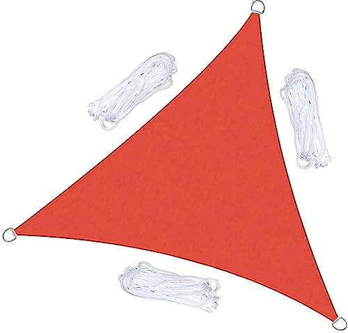 Vela ombreggiante triangolare, 4 x 4 x 5,7 m, impermeabile, protezione UV al 95%, per balcone, giardino, terrazza, piscina, tenda parasole per patio e terrazza