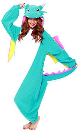 SAZAC drake Kigurumi blå – vuxendräkt