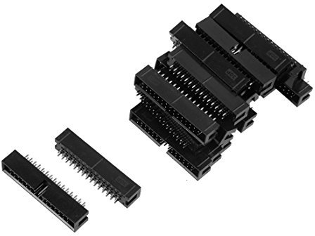 sourcing map 20 STK. 2,54mm Pitch 2x15-Pin 2 Reihe Gerade Box Steckverbinder PCB Leiterplatte DE de